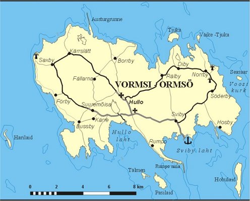 Map of Ormsoe